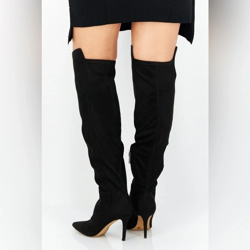 Jessica Simpson Women Zip Up Amriena Knee-Length Boots, Black